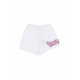 pantalone corto donna w logo short WHITE
