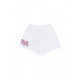 pantalone corto donna w logo short WHITE