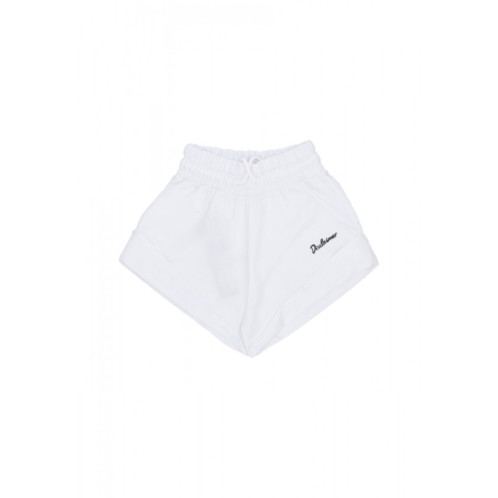 pantaloncino donna w logo short WHITE/ST BLACK
