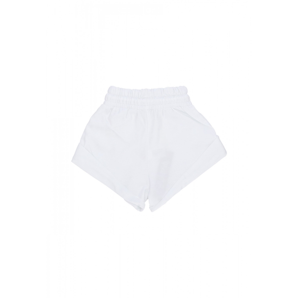 pantaloncino donna w logo short WHITE/ST BLACK