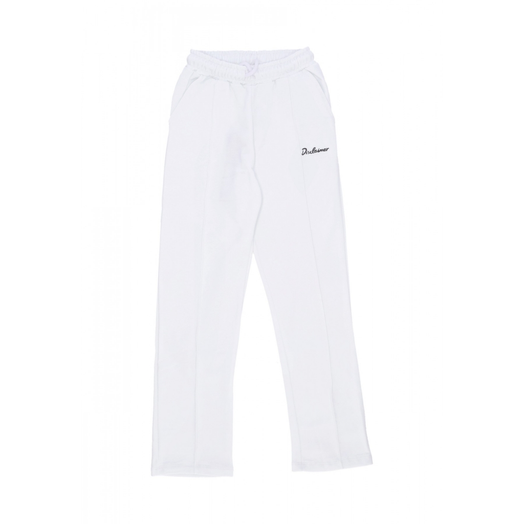 pantalone tuta leggero donna w logo pant WHITE/ST BLACK