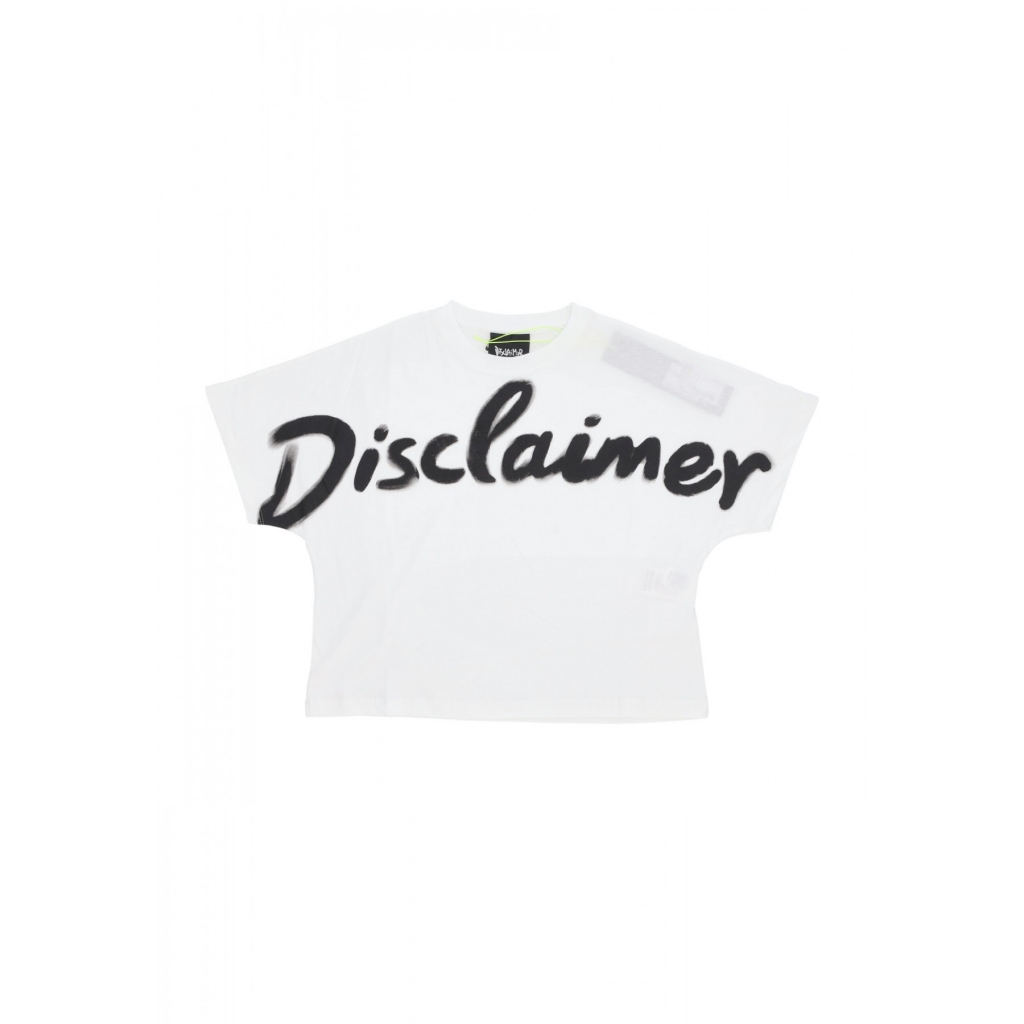maglietta corta donna w big logo crop tee WHITE/ST BLACK