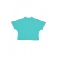 maglietta corta donna w big logo crop tee MINT/ST FUCHSIA