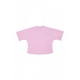 maglietta corta donna w strass logo crop tee PINK/STRASS BOREAL