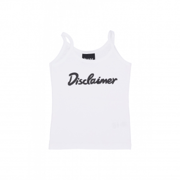 canotta donna w logo tank WHITE/ST BLACK