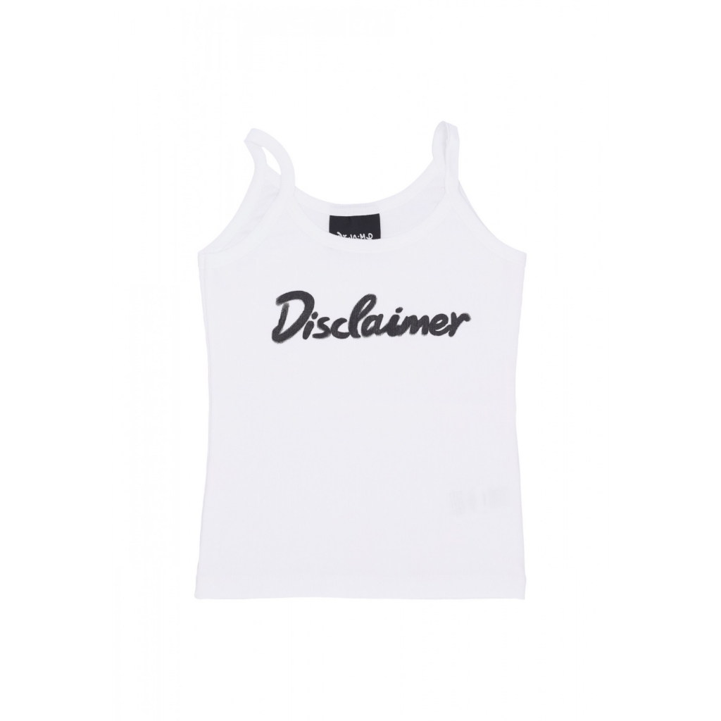canotta donna w logo tank WHITE/ST BLACK