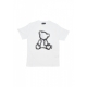 maglietta donna w strass tee WHITE