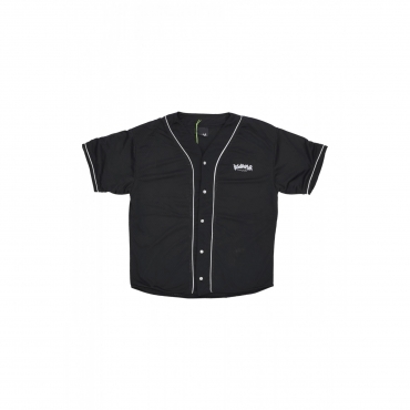 camicia manica corta uomo logo jacket BLACK