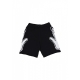 pantalone corto tuta uomo side logo short BLACK