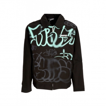 giubbotto uomo logo jacket BLACK