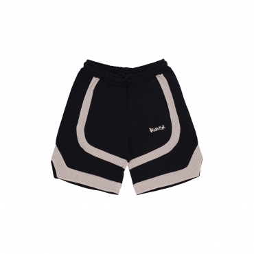 pantalone corto tuta uomo logo pant BLACK