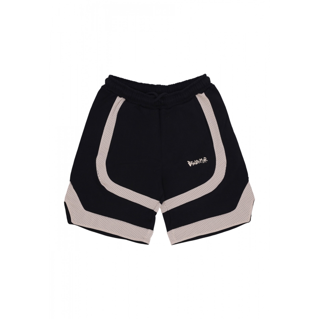 pantalone corto tuta uomo logo pant BLACK