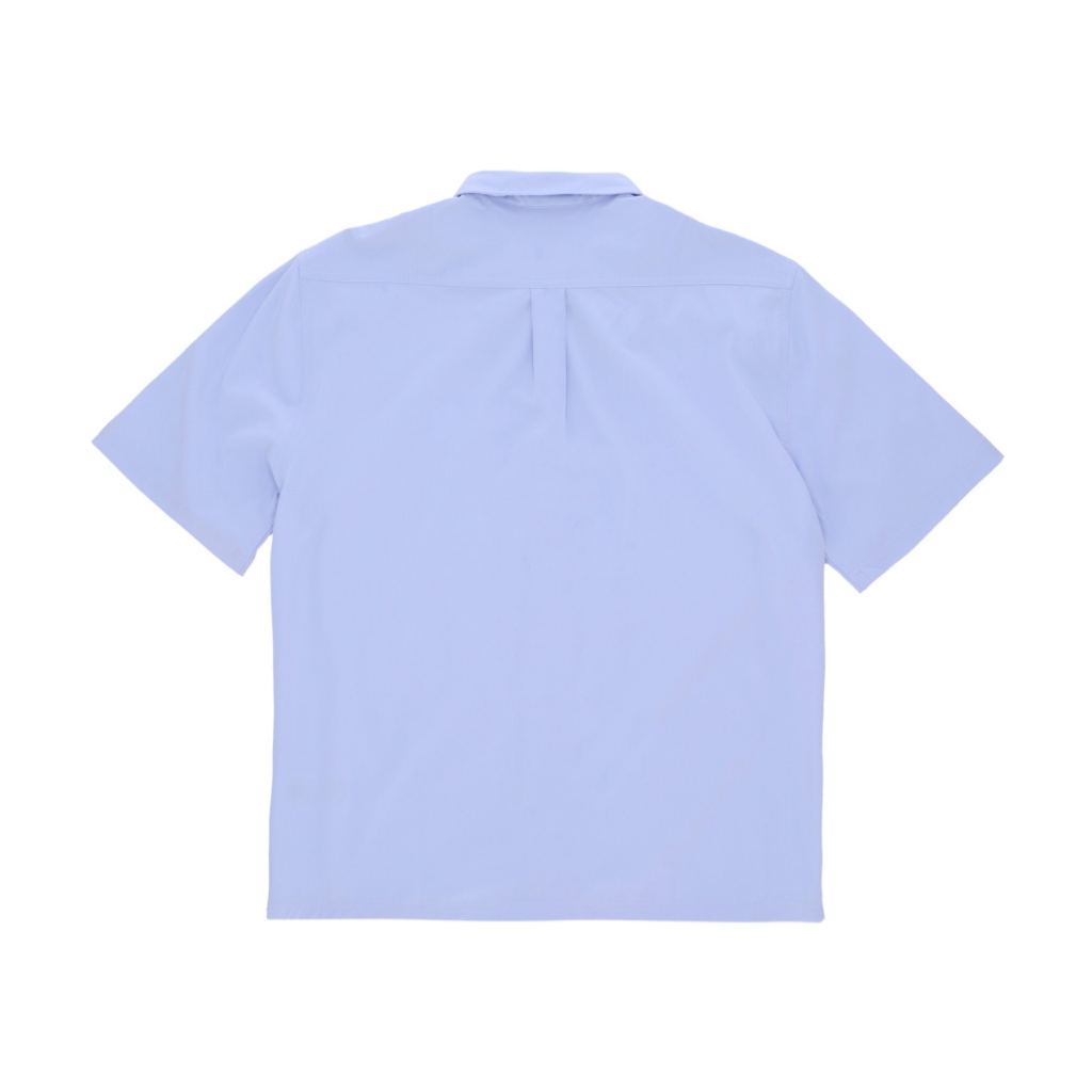 camicia manica corta uomo classic shirt BLUE DAWN