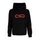 felpa cappuccio uomo crown hoodie BLACK