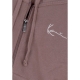 felpa cappuccio zip donna w chest signature essential zip hoodie TAUPE