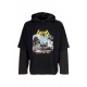maglietta manica lunga uomo tale hoodie age BLACK/FADED BLACK