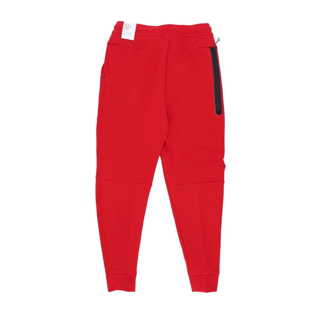 pantalone tuta leggero uomo sportswear tech fleece pant GYM RED/BLACK