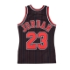 canotta basket uomo nba authentic jersey hardwood classics no 23 michael jordan 1995-96 chibul alternate BLACK STRIPE
