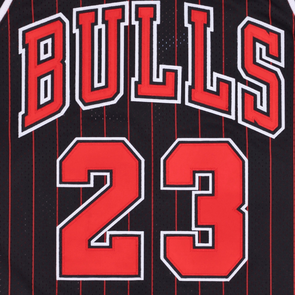 canotta basket uomo nba authentic jersey hardwood classics no 23 michael jordan 1995-96 chibul alternate BLACK STRIPE