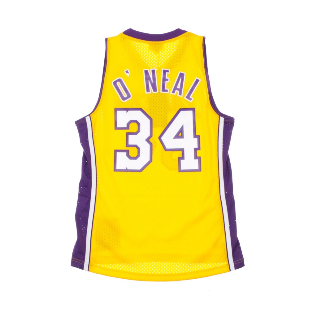 CANOTTA BASKET NBA SWINGMAN JERSEY SHAQUILLE ONEAL NO34 1999-00 LOSLAK HOME ORIGINAL TEAM COLORS