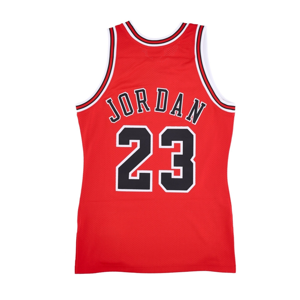 canotta basket uomo nba authentic jersey hardwood classics no 23 michael jordan 1997-98 chibul road RED
