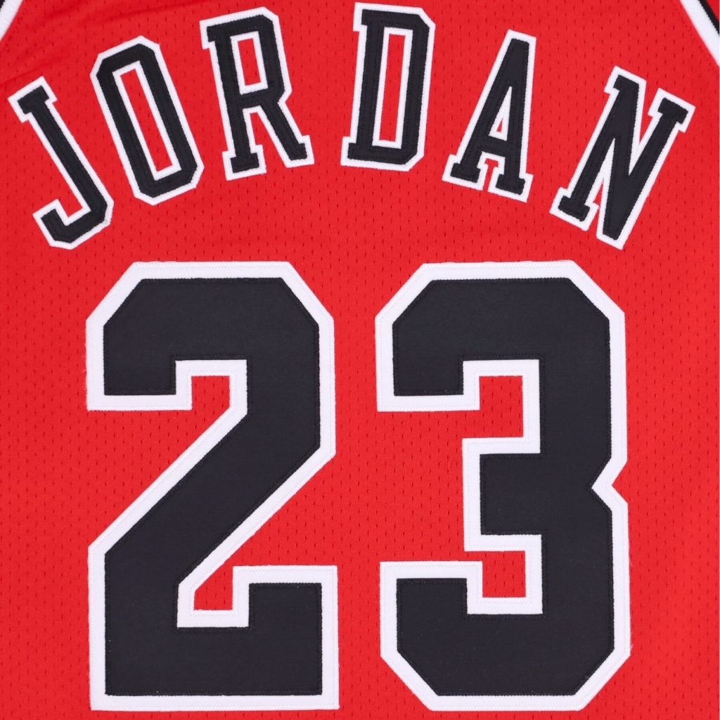 canotta basket uomo nba authentic jersey hardwood classics no 23 michael jordan 1997-98 chibul road RED
