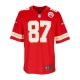 casacca football americano uomo nfl game team colour jersey no 87 kelce kanchi ORIGINAL TEAM COLORS