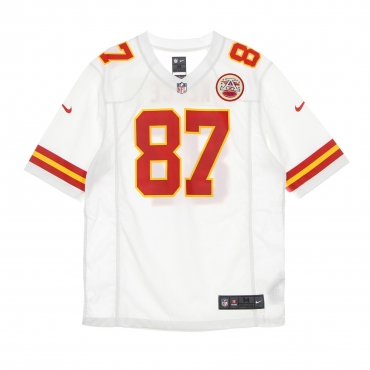 casacca football americano uomo nfl game road jersey no 87 kelce kanchi WHITE/ORIGINAL TEAM COLORS