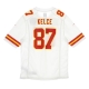 casacca football americano uomo nfl game road jersey no 87 kelce kanchi WHITE/ORIGINAL TEAM COLORS