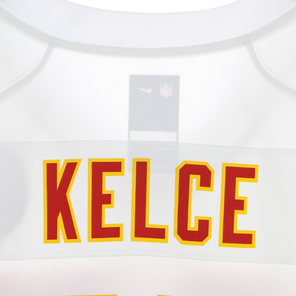 casacca football americano uomo nfl game road jersey no 87 kelce kanchi WHITE/ORIGINAL TEAM COLORS