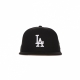 cappellino visiera piatta uomo mlb basic league essential 5950 losdod BLACK/WHITE