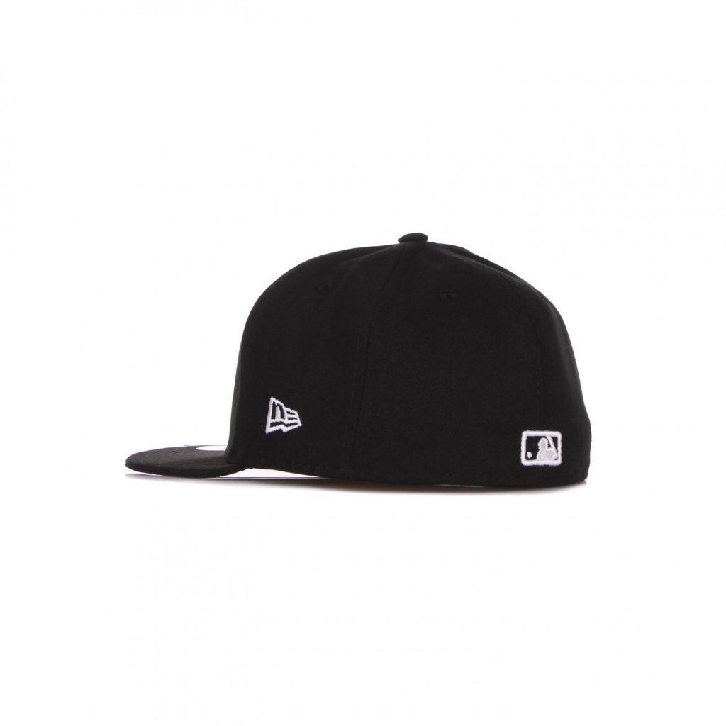 cappellino visiera piatta uomo mlb basic league essential 5950 losdod BLACK/WHITE