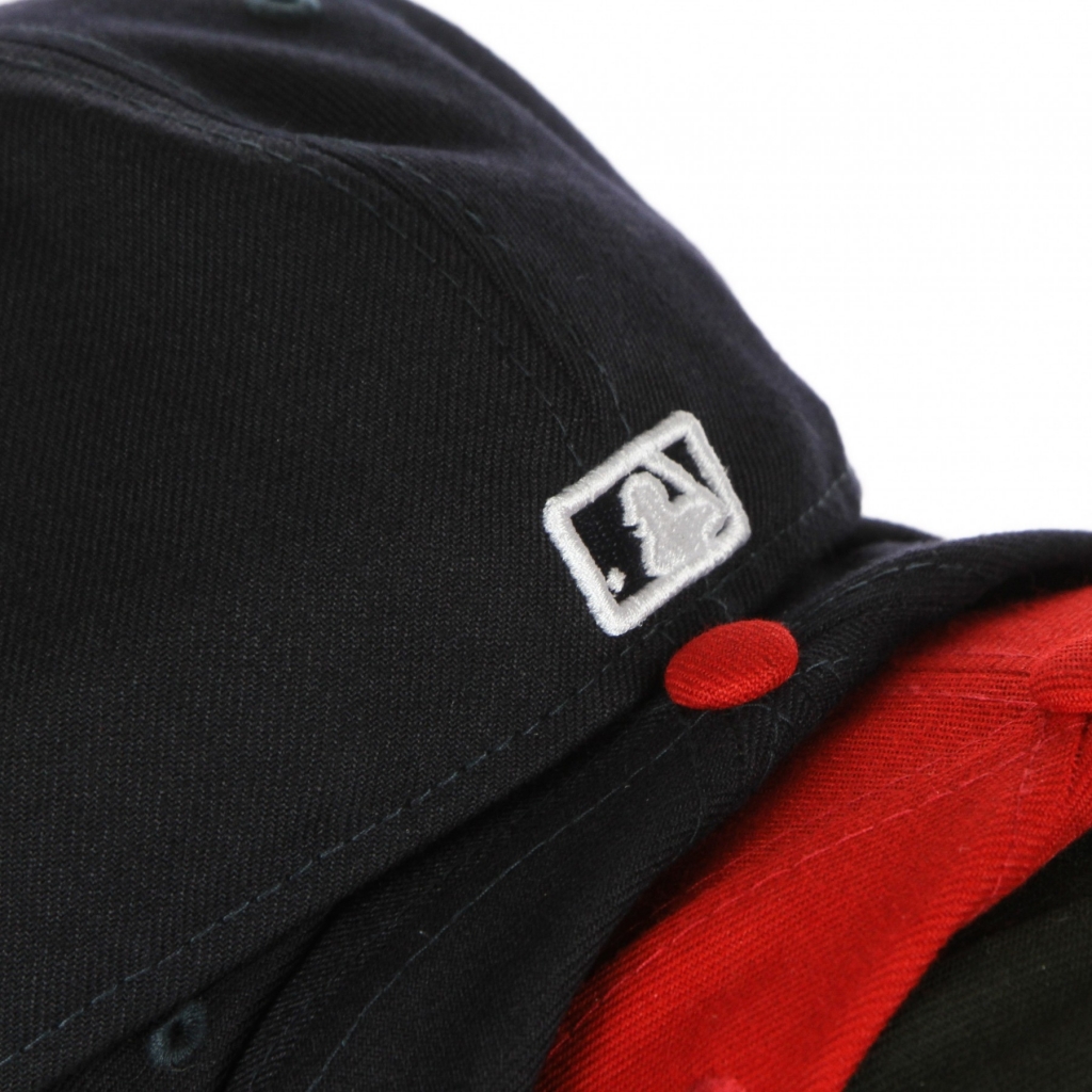 cappellino visiera piatta uomo mlb basic league essential 5950 losdod BLACK/WHITE