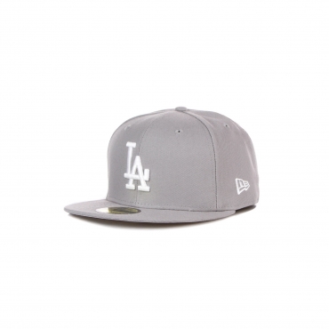 cappellino visiera piatta uomo mlb basic league essential 5950 losdod GREY/WHITE