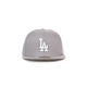 cappellino visiera piatta uomo mlb basic league essential 5950 losdod GREY/WHITE