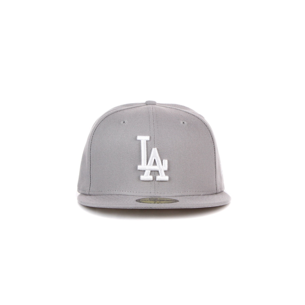 cappellino visiera piatta uomo mlb basic league essential 5950 losdod GREY/WHITE