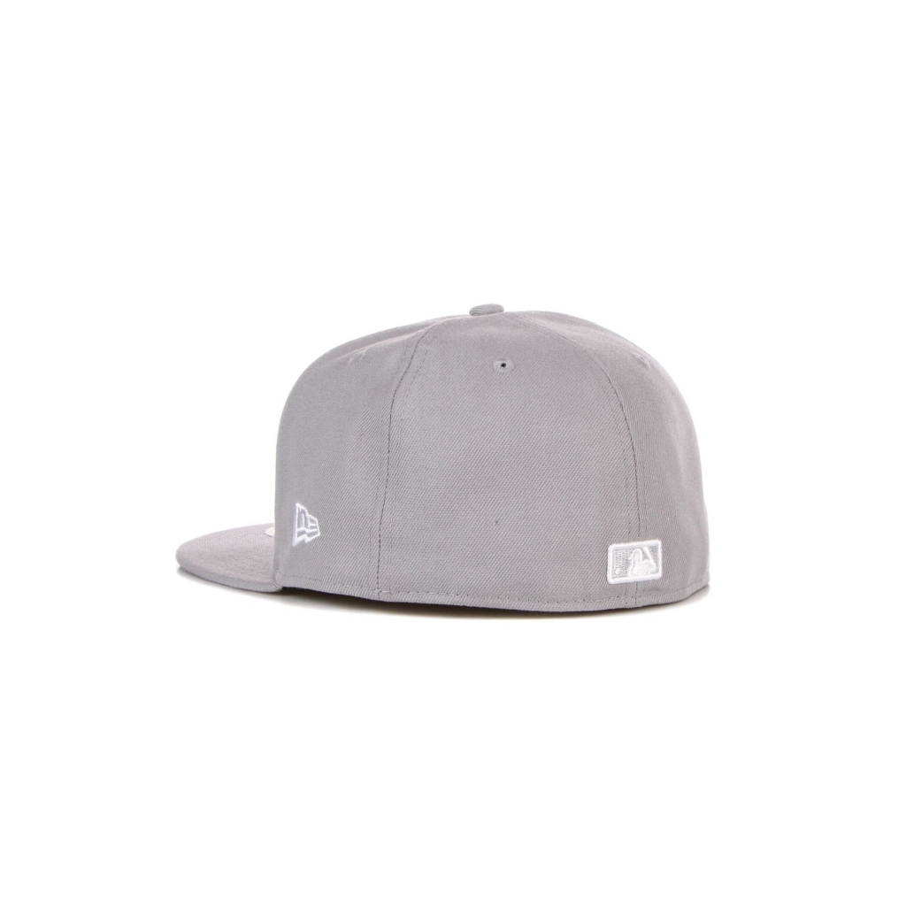 cappellino visiera piatta uomo mlb basic league essential 5950 losdod GREY/WHITE