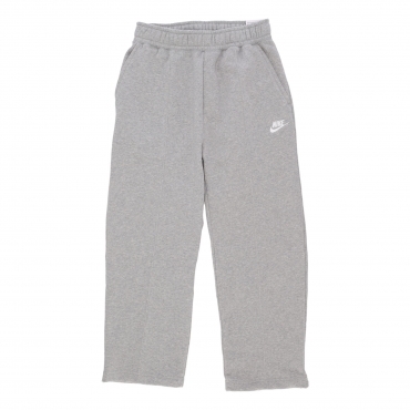 pantalone tuta felpato uomo club fleece bb cropped pant DK GREY HEATHER/WHITE