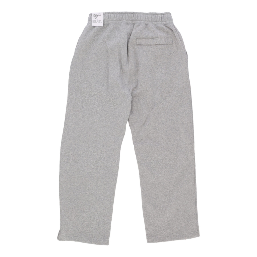 pantalone tuta felpato uomo club fleece bb cropped pant DK GREY HEATHER/WHITE