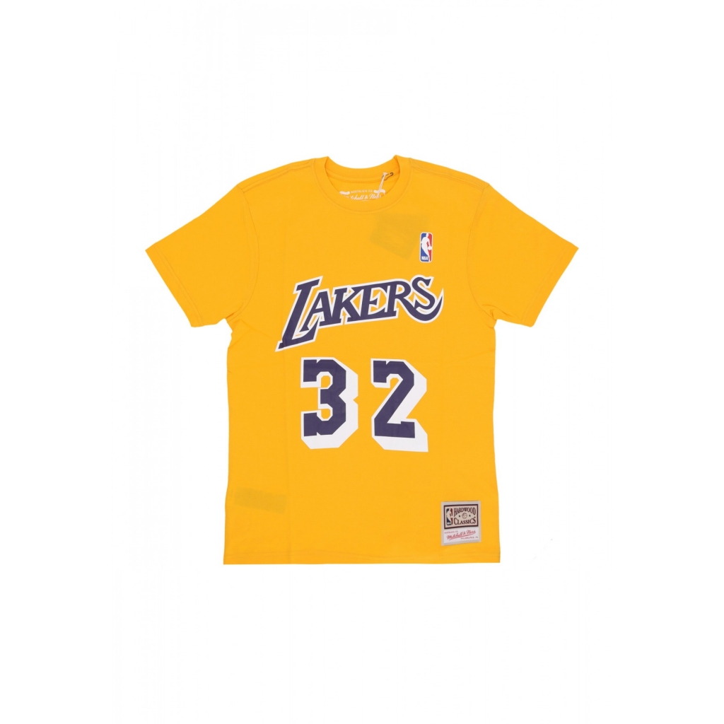 maglietta uomo nba tee no 32 magic johnson loslak ORIGINAL TEAM COLORS