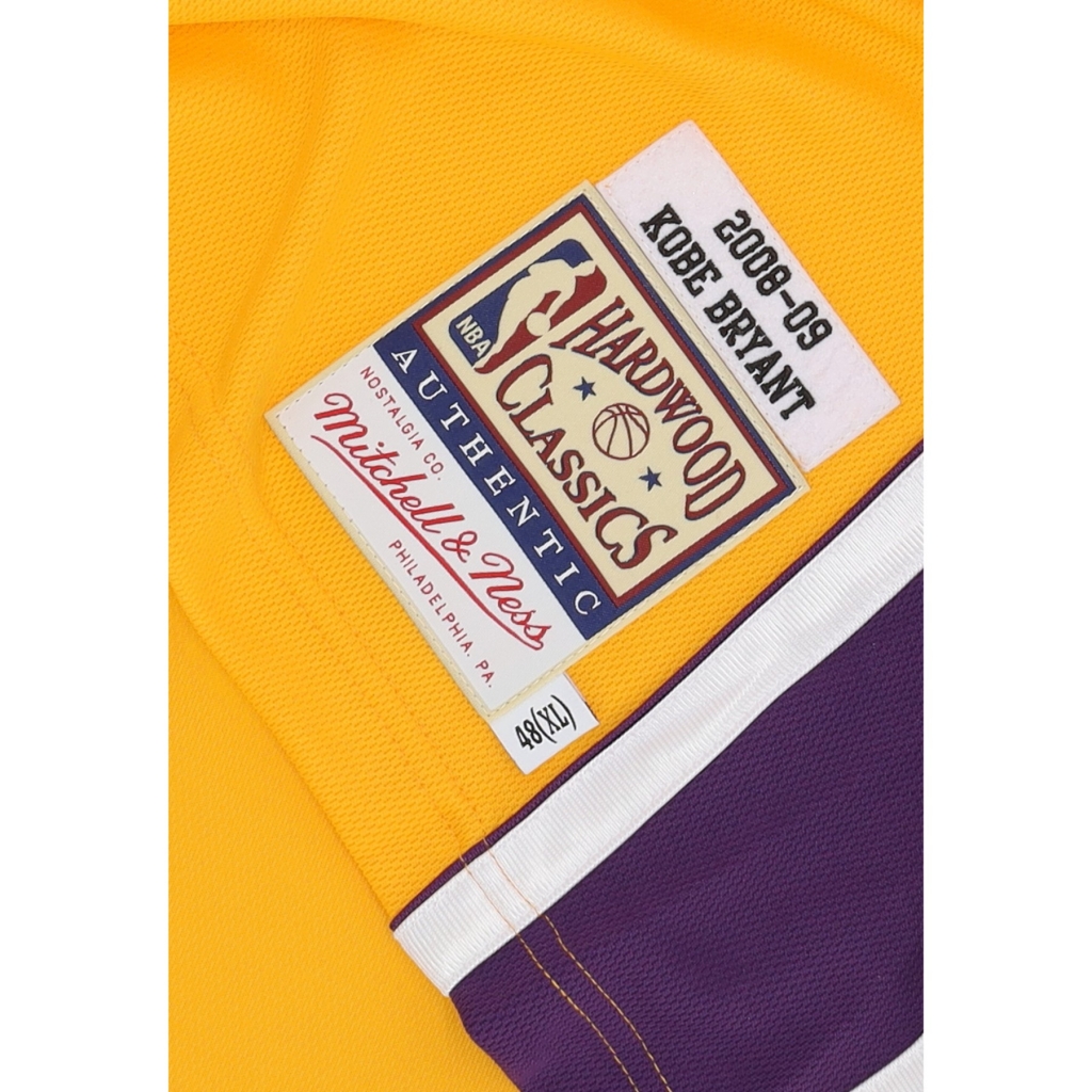 canotta basket uomo nba authentic jersey hardwood classics no24 kobe bryant 2008-09 loslak home ORIGINAL TEAM COLORS
