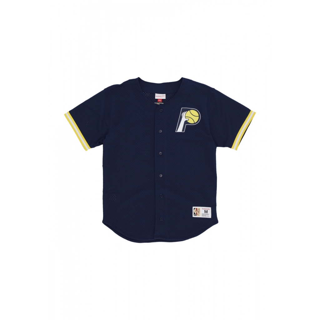 casacca bottoni uomo nba gametime mesh button front logo indpac ORIGINAL TEAM COLORS