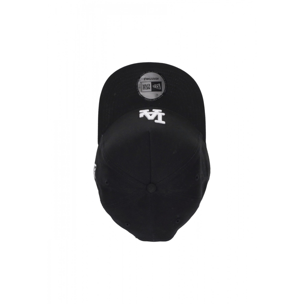 cappellino visiera curva uomo mlb league essential losdod BLACK