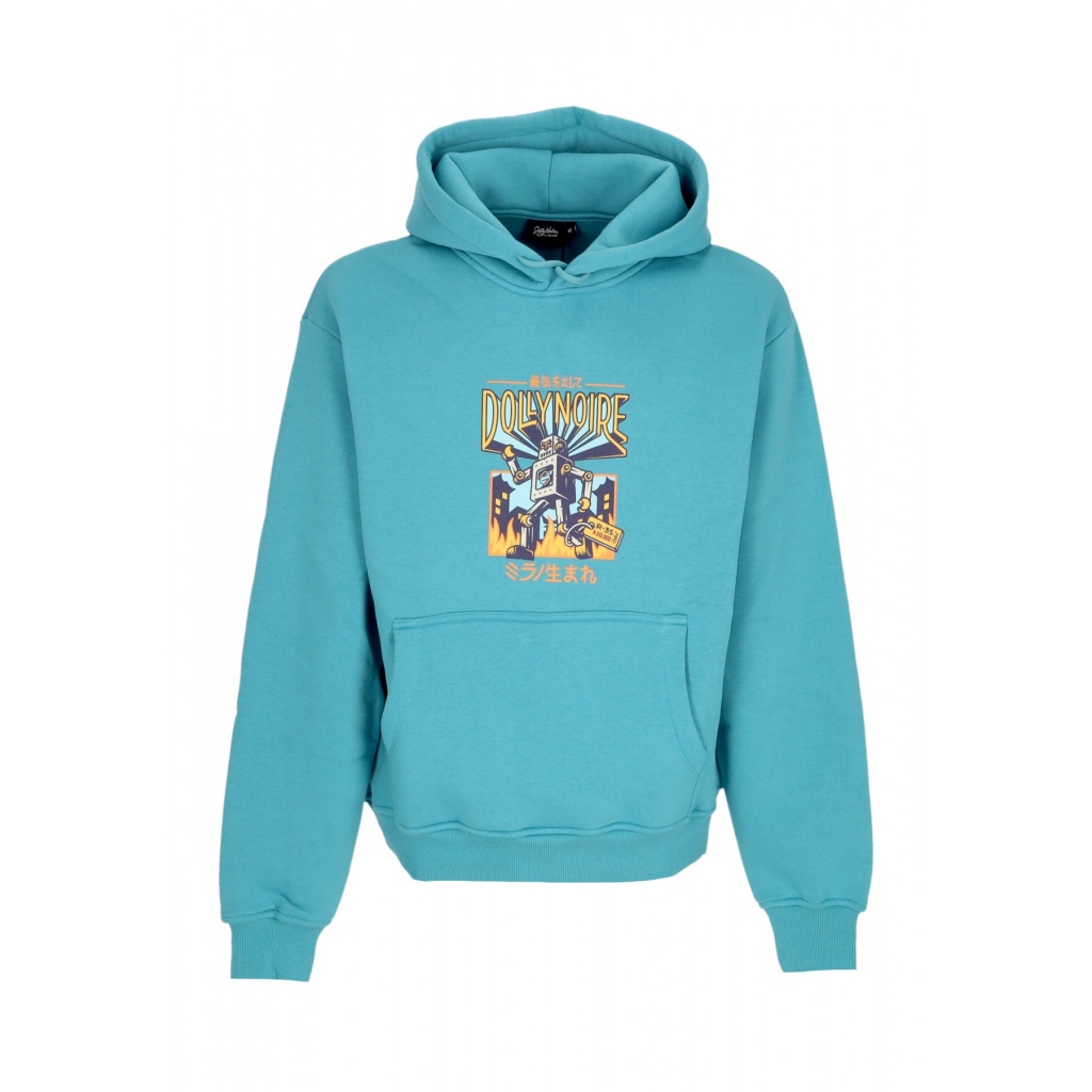 felpa cappuccio uomo kikai-no-yokai hoodie VIVID BLUE