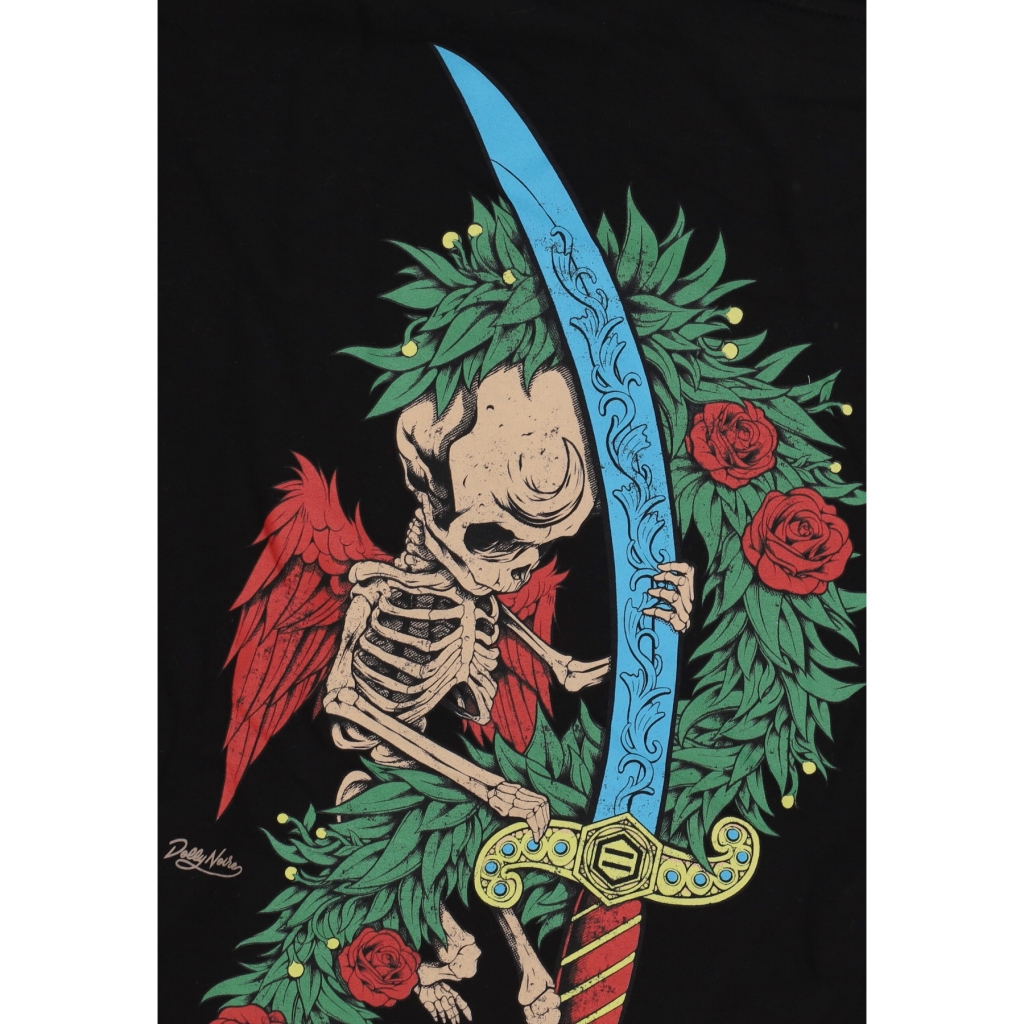 felpa cappuccio uomo asso di spade hoodie BLACK