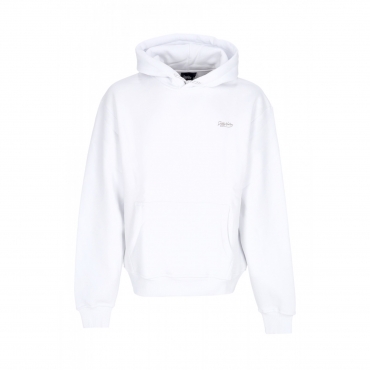 felpa cappuccio uomo asso di denari hoodie WHITE