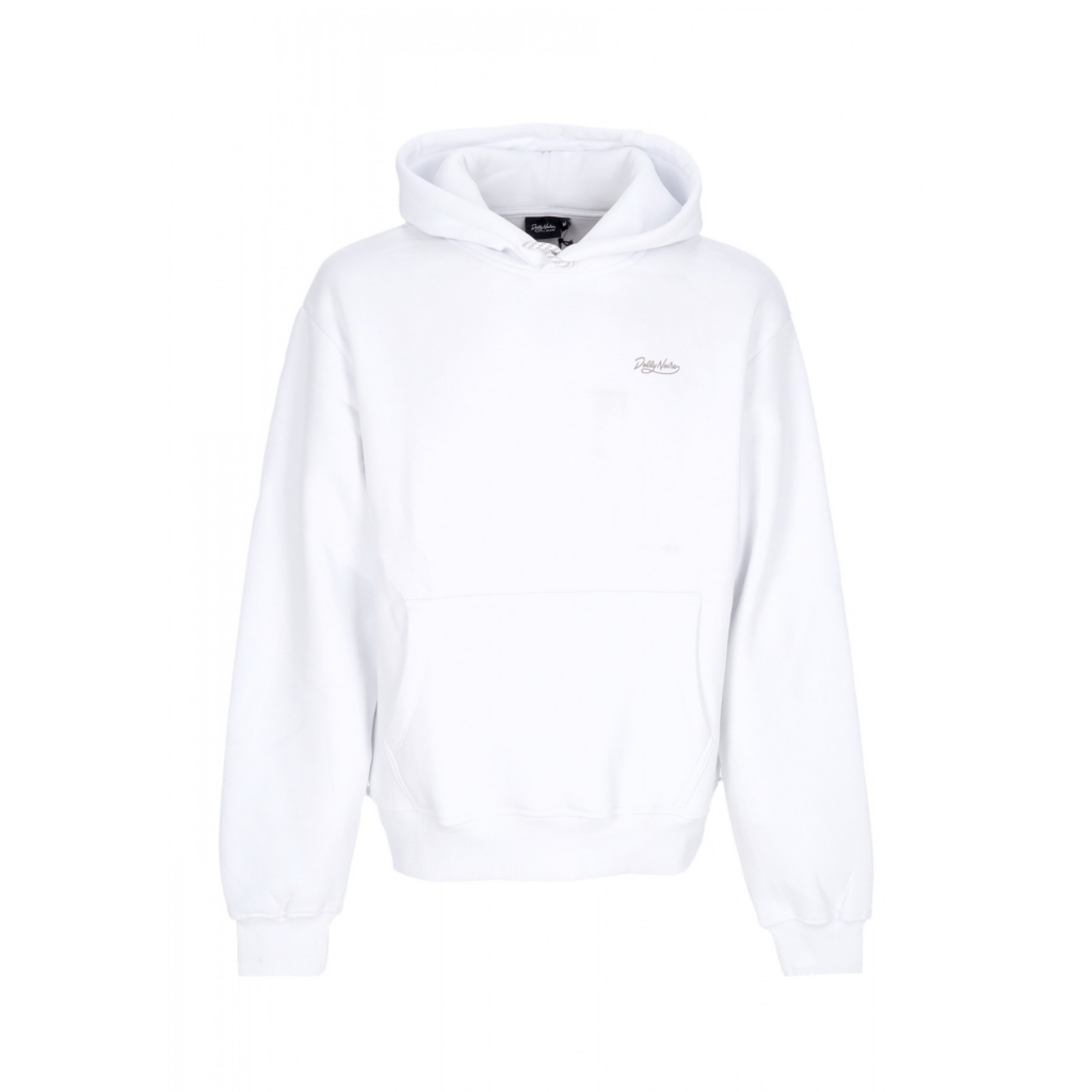 felpa cappuccio uomo asso di spade hoodie WHITE