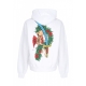 felpa cappuccio uomo asso di spade hoodie WHITE