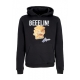 felpa cappuccio uomo beeelin hoodie BLACK