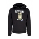 felpa cappuccio uomo beeelin hoodie BLACK